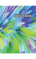 Sketch book journal: Notebook for Drawing, Writing, Painting, Sketching or Doodling, 120 Pages, 8.5x11 (Abstract Cover )