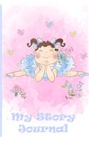 My Story Journal: Beautiful Ballerina: Grades K-2: Primary Composition Half Page Lined Paper with Drawing Space (9 x 6 Notebook), Learn To Write and Draw Journal (Jou