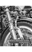 Motorcycle Maintenance Log Book