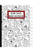 Blank Sheet Music Notebook