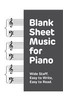 Blank Sheet Music for Piano
