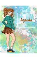 Agenda Semainier Universel Manga: Agenda perpétuel et prise de notes - Grande taille et gros caractère - avec couverture et intérieur Manga N°7 - 56 semaines avec des pages supplémen(7 Agenda Semainier Universel)