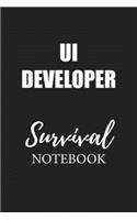 Ui Developer Survival Notebook: Small Undated Weekly Planner for Work and Personal Everyday Use Habit Tracker Password Logbook Music Review Playlist Diary Journal