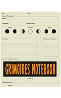Grimoires Notebook: A Blank Journal of Spell Paper(2 Grimoire Stationery)