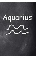 2019 Daily Planner Aquarius Symbol Zodiac Sign Horoscope Chalkboard 384 Pages