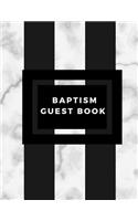 Baptism Guest Book: Memory Message Book with Photo Page & Gift Log for Family, Friends & Guest to Write Wishes & Aspiration and Sign in Use at Baptism, Christenings, Ba
