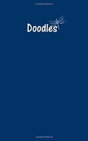 Doodles Journal - Great for Sketching, Doodling, Project Planning or Brainstorming: Medium Ruled, Soft Cover, 6 x 9 Journal, Navy Blue, 365 Pages