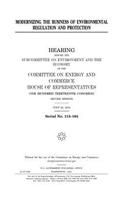 Modernizing the Business of Environmental Regulation and Protection