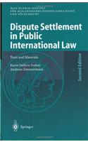 Dispute Settlement in Public International Law