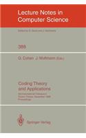 Coding Theory and Applications: 3rd International Colloquium, Toulon, France, November 2-4, 1988. Proceedings