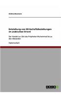 Entstehung von Wirtschaftsbeziehungen im arabischen Orient