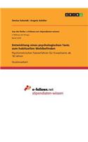 Entwicklung eines psychologischen Tests zum habituellen Wohlbefinden