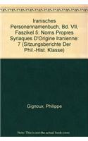 Iranisches Personennamenbuch Band VII. Iranische Namen in Semitischen Nebenuberlieferungen
