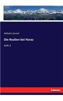 Die Realien bei Horaz