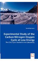 Experimental Study of the Carbon-Nitrogen-Oxygen Cycle at Low Energy