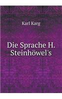 Die Sprache H. Steinhöwel's