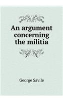 An argument concerning the militia
