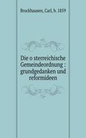 Die osterreichische Gemeindeordnung