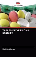 Tables de Versions Stables