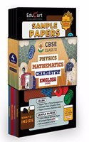 Educart CBSE Class 12 Sample Papers 2022-23 Bundle - Maths, Physics, Chemistry and English (4 books) 2022