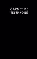 Carnet de téléphone: Pratique à côté du téléphone - Modèles pour les appels téléphoniques - Design: Noir
