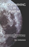 Programming in MATLAB