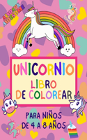 Unicornio Libro de Colorear para Niños de 4 a 8 Años