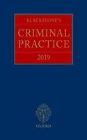 Blackstone's Criminal Practice 2019