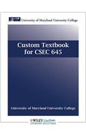 Custom Textbook for CSEC 645: University of Maryland University College