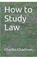 How to Study Law