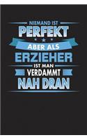 Niemand Ist Perfekt Aber Als Erzieher Ist Man Verdammt Nah Dran: Praktischer Wochenplaner für ein ganzes Jahr - 15x23cm (ca. DIN A5)