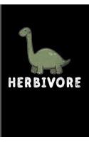 Herbivore: Cute Vegan Dinosaur Journal For Magic Dream, Carrot, Lettuce, Kale, Recipe, Cookbook, Keto Bowls, Fantasy & Fairy Fans - 6x9 - 100 Blank Lined Pages