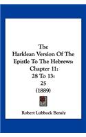The Harklean Version Of The Epistle To The Hebrews