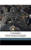 L'Annee Psychologiqu, Volume 17