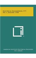 Electrical Engineering, V77, No. 1, January, 1958