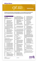 CPT 2023 Express Reference Coding Card: Ophthalmology