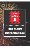 Fire alarm inspection log