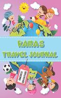 Kara's Travel Journal: Personalised Awesome Activities Book for USA Adventures