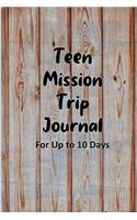 Teen Mission Trip Journal