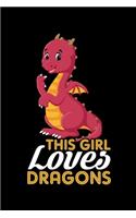 This Girl Loves Dragons: A Journal, Notepad, or Diary to write down your thoughts. - 120 Page - 6x9 - College Ruled Journal - Writing Book, Personal Writing Space, Doodle, N