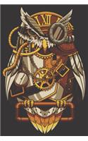 Notebook Steampunk Owl