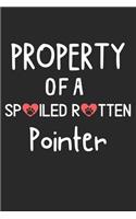 Property Of A Spoiled Rotten Pointer: Lined Journal, 120 Pages, 6 x 9, Pointer Dog Gift Idea, Black Matte Finish (Property Of A Spoiled Rotten Pointer Journal)