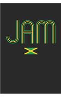Vintage Jamaica Notebook - Jamaica Diary - Retro Jamaican Flag Journal - Jamaica Gifts