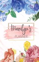 Marilyn's Planner: Monthly Planner 3 Years January - December 2020-2022 - Monthly View - Calendar Views Floral Cover - Sunday start
