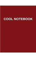 Cool Notebook: Extra Large, Maroon