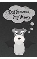 Schnauzer Lined Notebook: (Dog Halloween Notebooks and Journals)