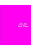 2019 - 2020 Daily Planner: Matte Purple Color Cover Full Year Agenda January 2019 - December 2019 Daily Plan Days Set Goals Datebook Calendar Schedule