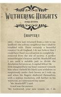 Wuthering Heights Journal Notebook: (Classic Novel Journal 6x9)