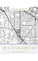 Los Altos (California) Trip Journal: Lined Los Altos (California) Vacation/Travel Guide Accessory Journal/Diary/Notebook with Los Altos (California) Map Cover Art