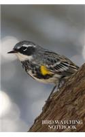 Bird Watching Notebook: Bird Watching Logbook/Notebook. 6" x 9" size, 100 pages, With Fields For All Your Info. Yellow-Rumpled Warbler Cover.